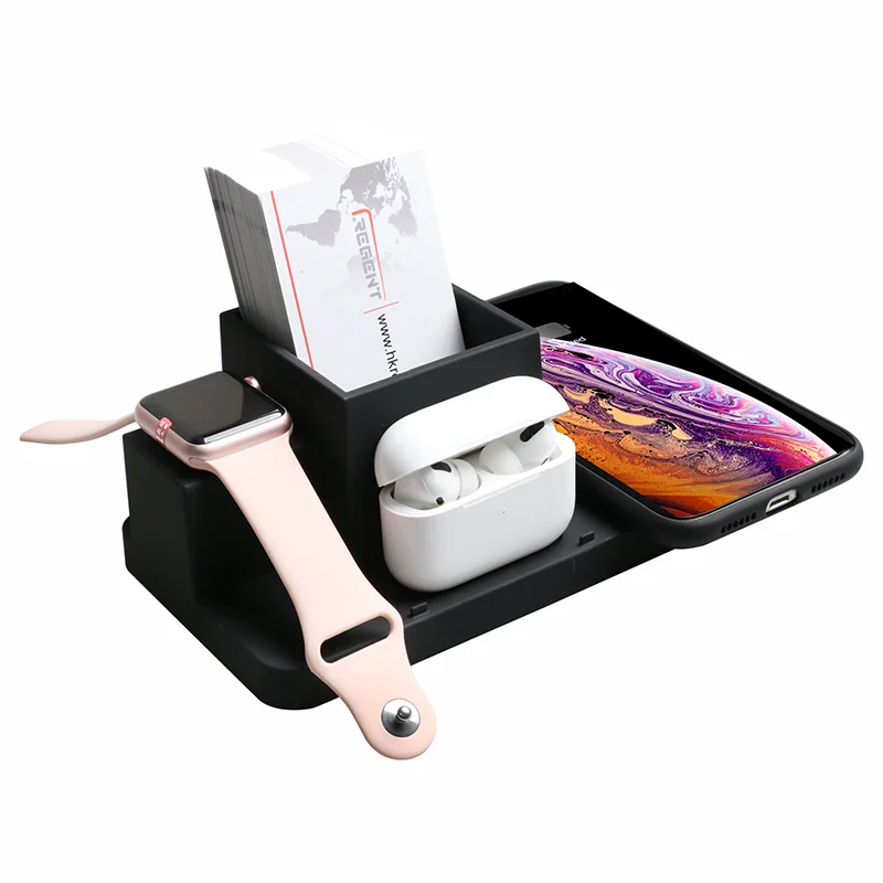 2020 Trending Wireless Charger Wireless USB Charging Wireless Charger Docking Station 4 in 1 Multi Phone Charging Station