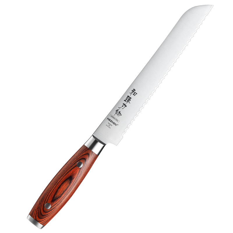 

8 inch Sharpest german stainless steel kitchen bread knife