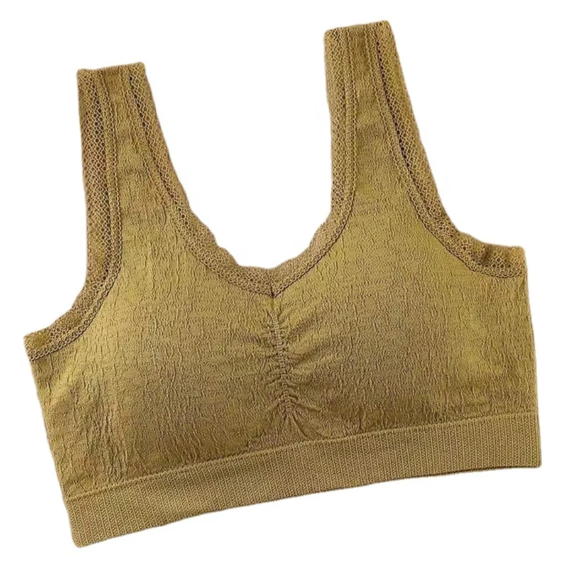 

Seamless Vest Bra Comfortable High Quality Simple Bra Sports Wear Bra For Girls
