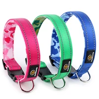

Wholesale Luxury Neoprene Padded Nylon Designer Pet Product Custom Collar