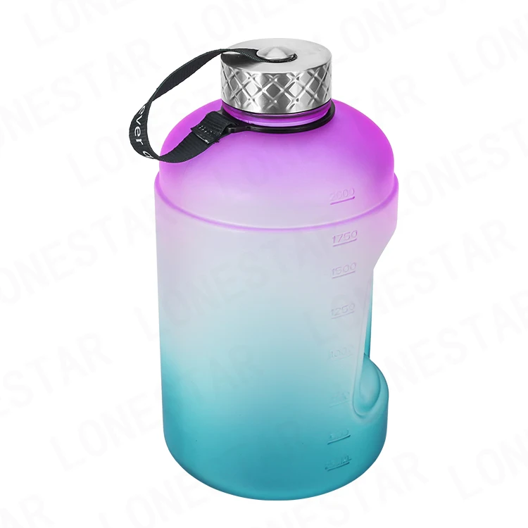 

2020amazon best hot sellers 2.2L Large Capacity Water Bottle Time Marker water bottle for outdoor custom logo color packing, Customized color