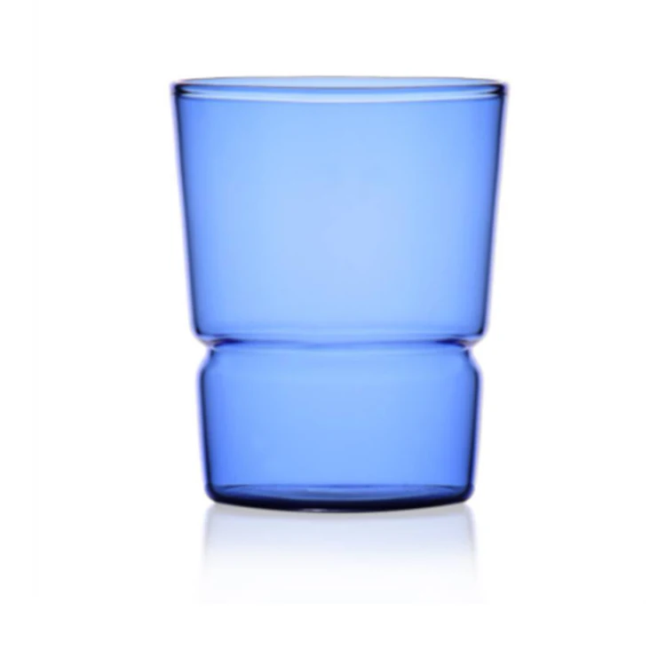 

OEM Handmade Colored Borosilicate Dinking Glass Tumbler for Wine Milk Coffee Juice Cocktail, Customized color