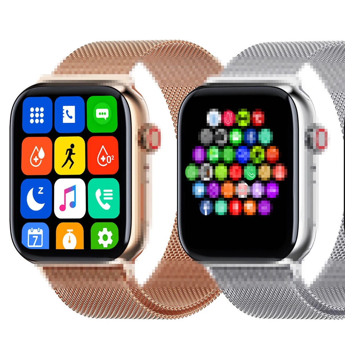 

Yinsung Z23 smart watch 1.7-inch HD screen with milan steel and silicone strap Custom dial with encoder rotary button function