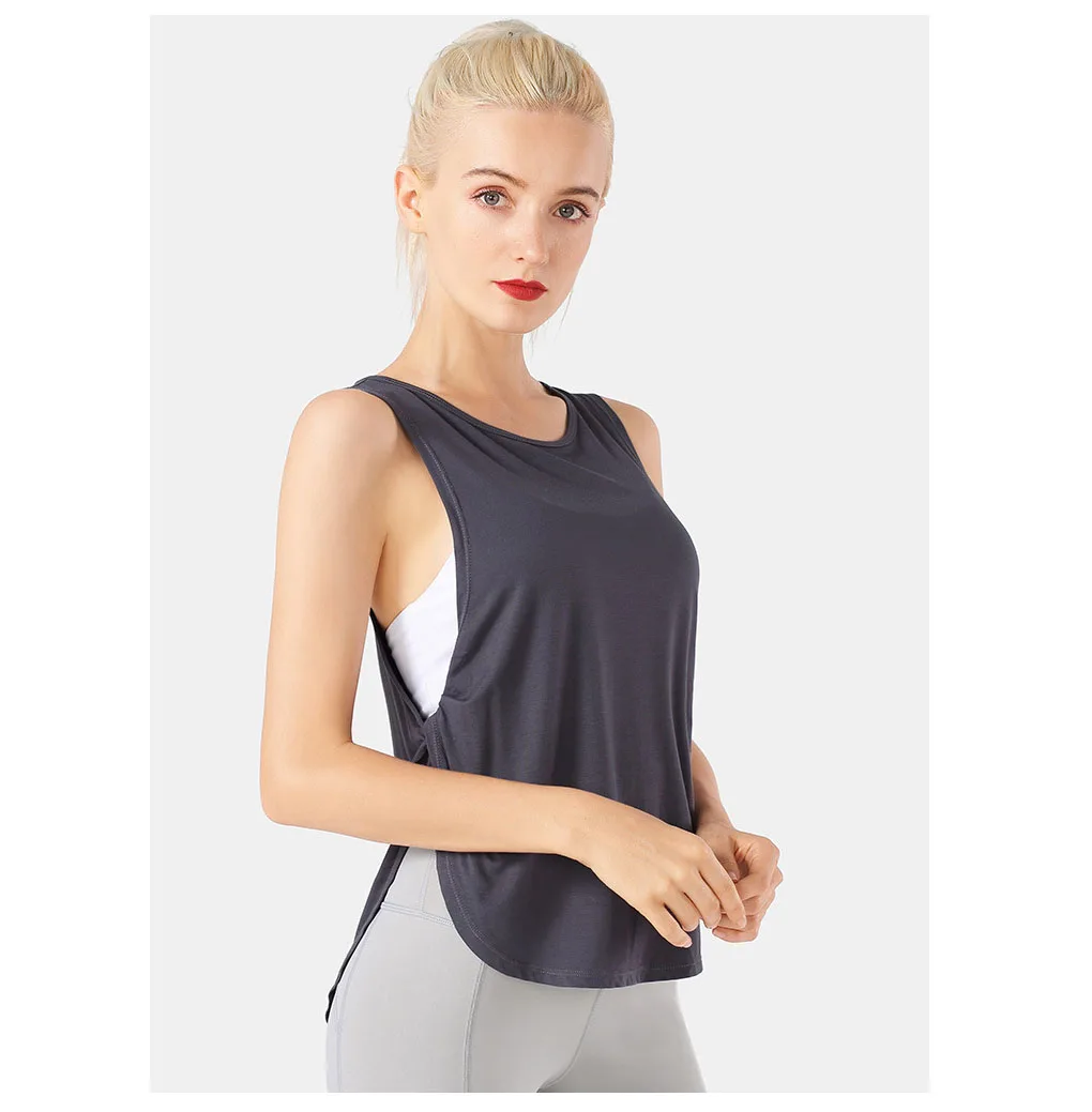 

2021 Loose and breathable exercise blouse outdoor running fitness yoga suit