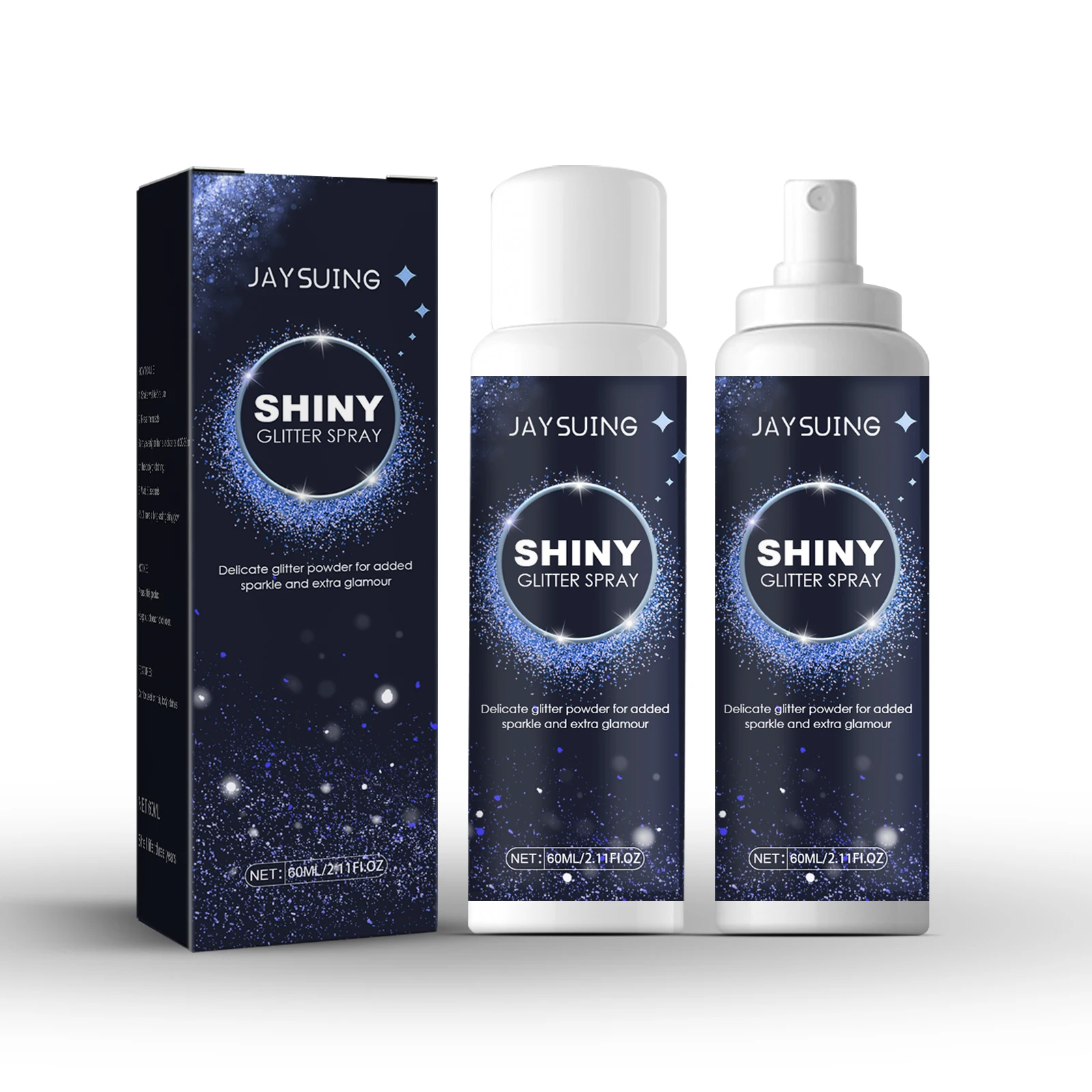 Wholesale Free Sample Shiny Long Lasting Waterproof Glitter Spray Face Hair Body Spray Makeup Vegan Shimmer  2.11 Floz