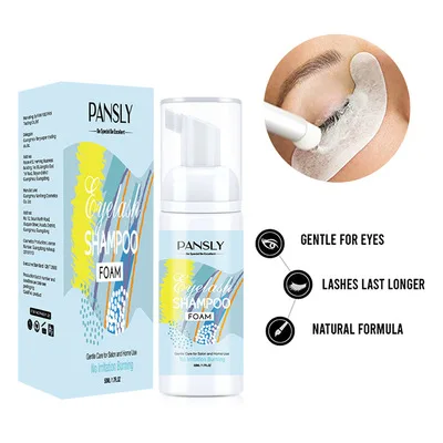 

PANSLY Professional Eyelash Shampoo Foam Gentle Deep Speed Cleansing Eyelash