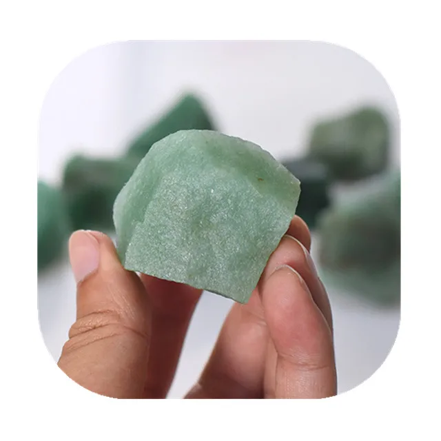 

Wholesale natural healing gemstone rough raw crystal stones green aventurine rough stone for home decoration