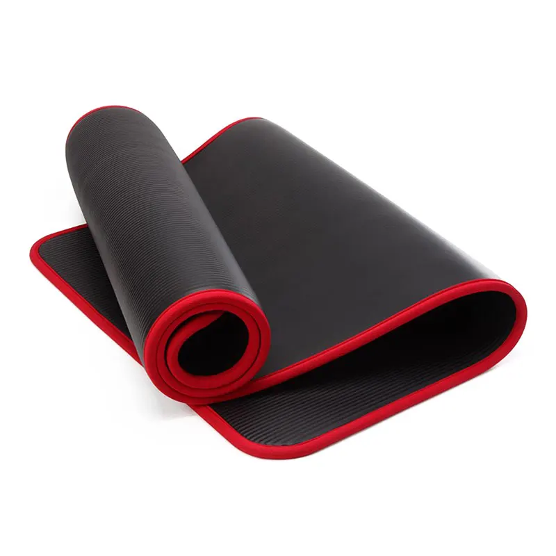 

Wholesale High Quality Custom Logo Non slip Thick Soft Polyester Cotton Edging 10 mm Unique Yoga Mats