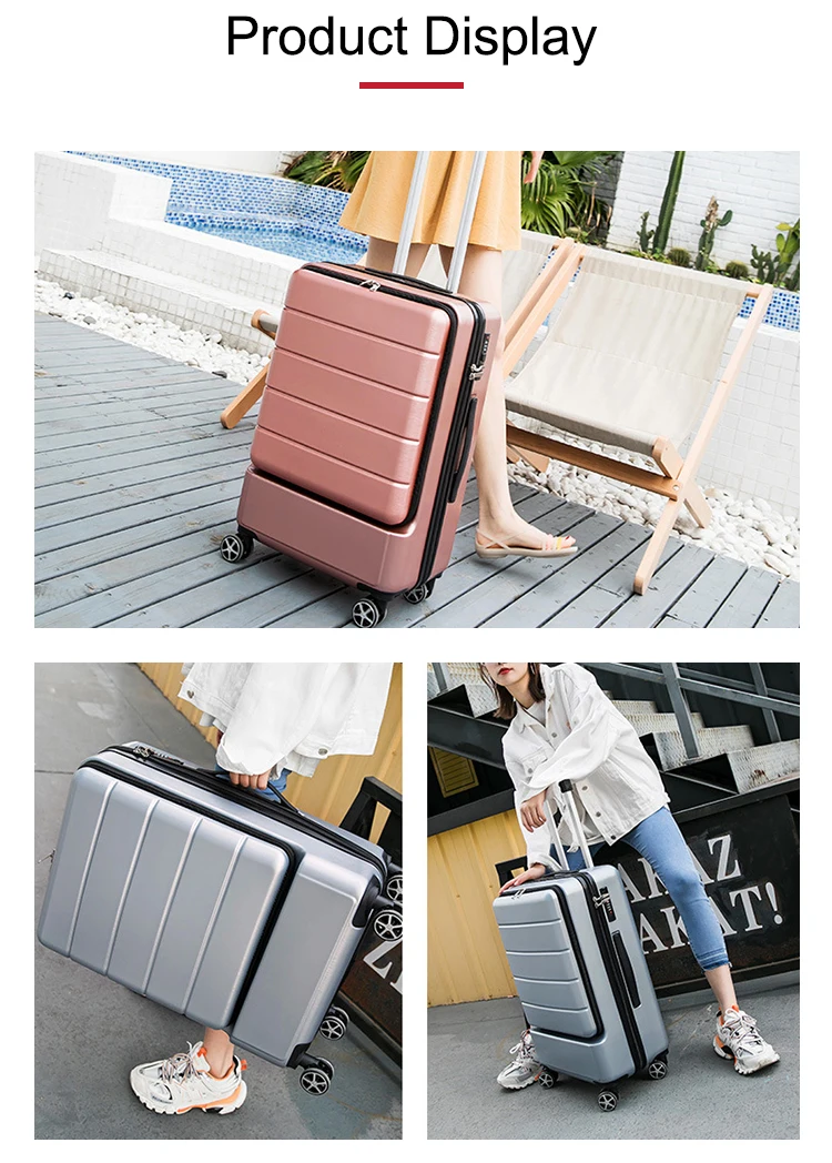 New Design Smart Luggage Suitcase With Front Open Computer Compartment ...