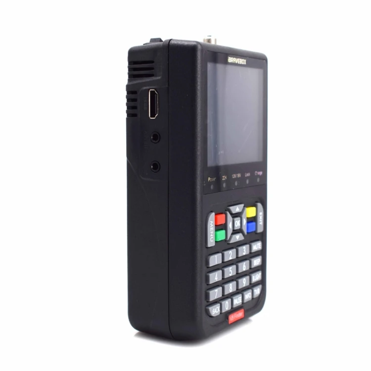 

Same day Shipping iBRAVEBOX V8 DVB Compliant LCD Colour Screen Finder Digital Satellite Signal Finder Meter, Black
