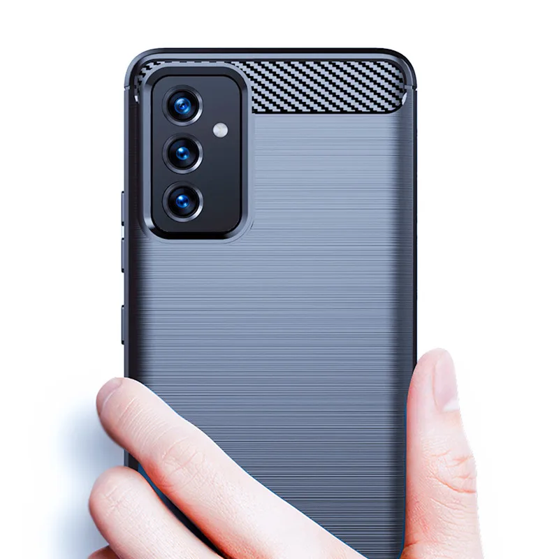 

HOT SALE Shockproof Carbon Fiber Brushed Soft TPU Phone Case for samsung A22 A82 S21 FE 5G, Black,blue,red,gray.