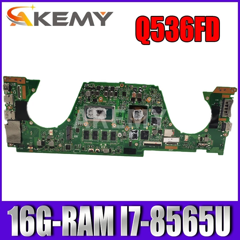 

UX562FD REV2.0 Laptop mainboard For Asus Q536FD Q536FN Q536FDX UX562F mainboard W/ 16G-RAM I7-8565U (V2G)