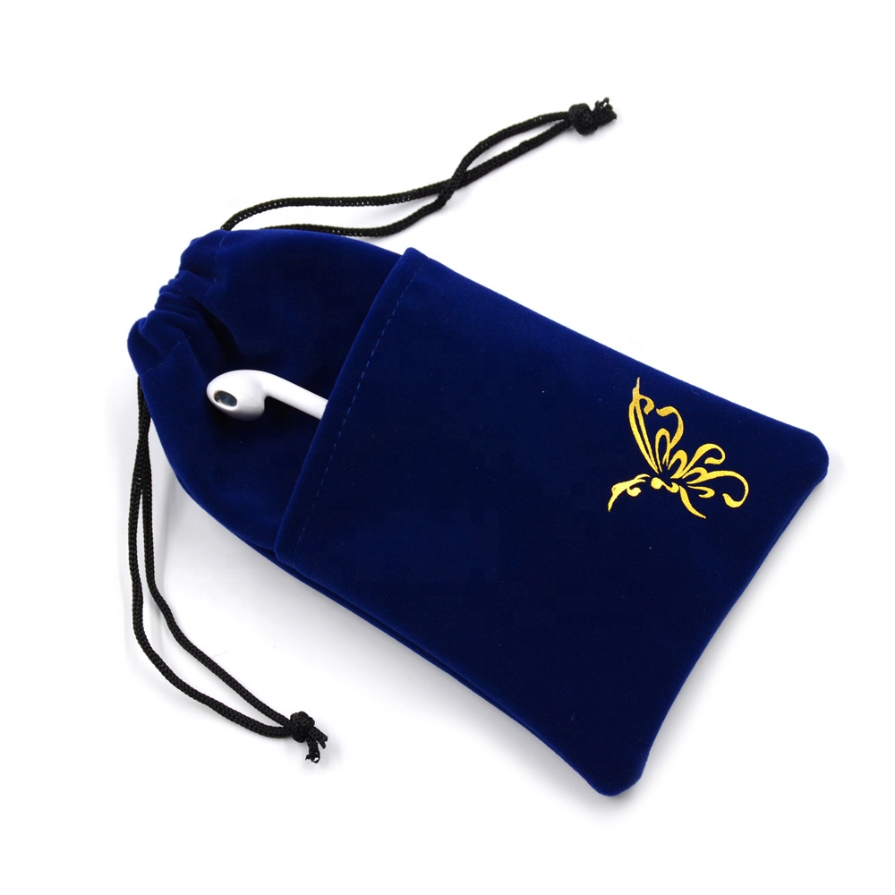 

Custom Black Soft Microfiber Drawstring Cotton Bag Pouch With Pull Drawstring, Black or customized