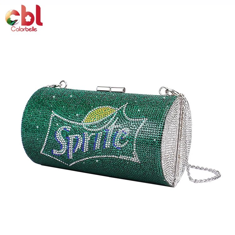 

New fashion bling diamond clutch ladies evening bags rhinestone evening bag, Blue, green