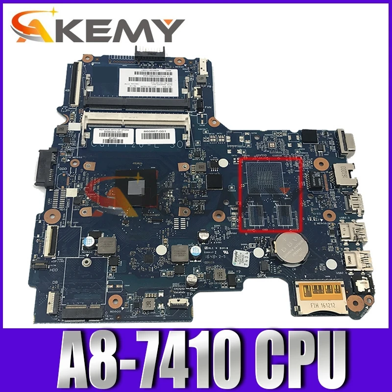 

Akemy 844380-001 844380-601 6050A2731601-MB-A01 Laptop Motherboard for HP 245 14-AF NoteBook PC with A8-7410 cpu