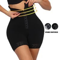 

Adjustable Hooks Women Slim Body Shaper Spandex High Waist Tummy Control Shapewear Butt Lifter