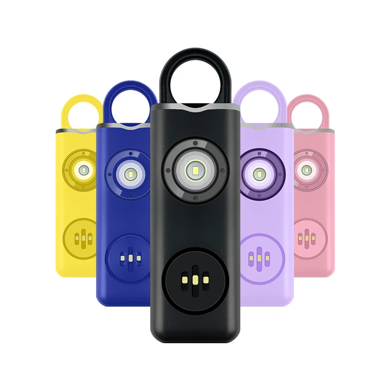 

Flashlight Anti Attack Security Alarm Rechargeable Emergency SOS Safety Personal Self Defense Alarm Keychain