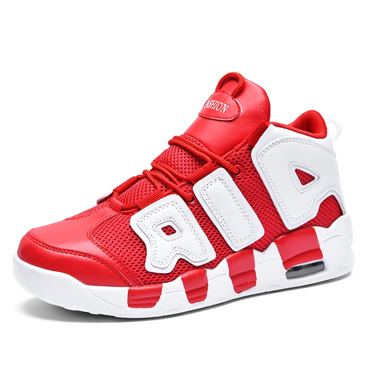 

hot selling high top shoes mens running walking comfortable soft fashion shoes women sneakers custom boots for men, Red,black,white&golden