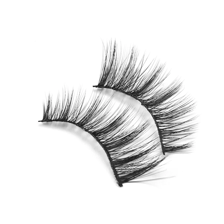 

Hot Sale Lashes Synthetic Fiber 3d Silk False Strip Eyelashes Trays Newest F003 RTS