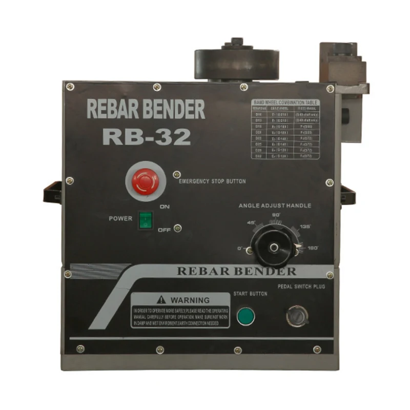 
New safety automatic steel wire rebar stirrup bender machine RB-25 RB-32 