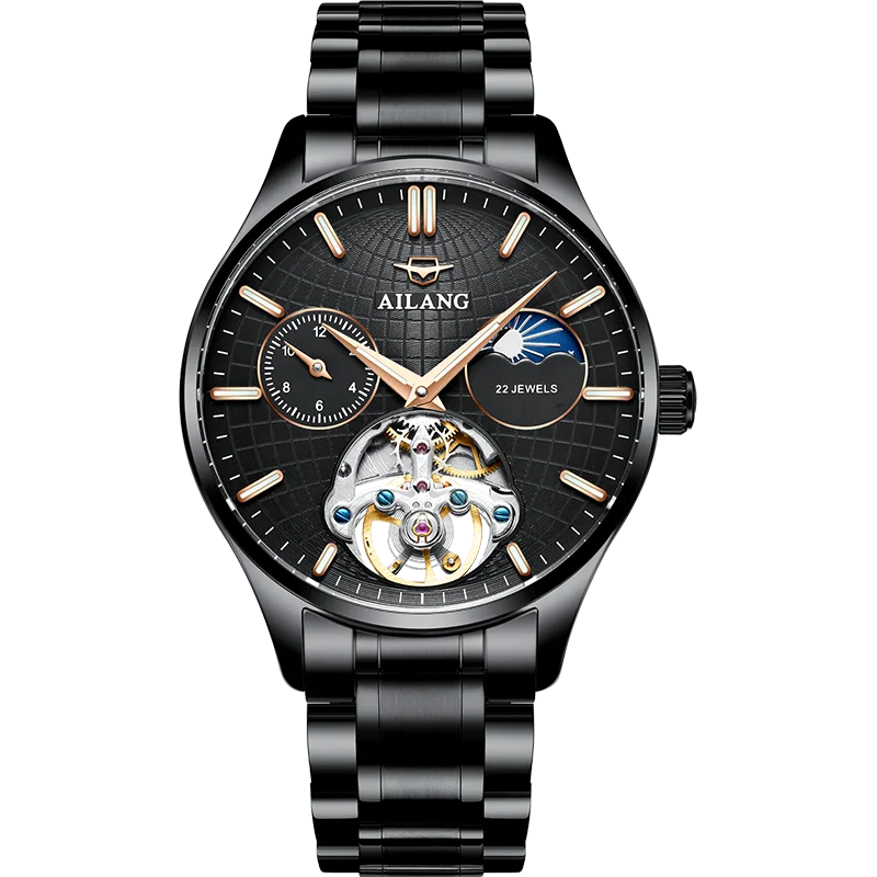 

2021 new AILANG design modernist mechanical art men's sports hollow texture watch