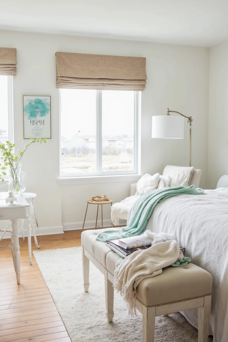 Subtle nautical elements in a living room
