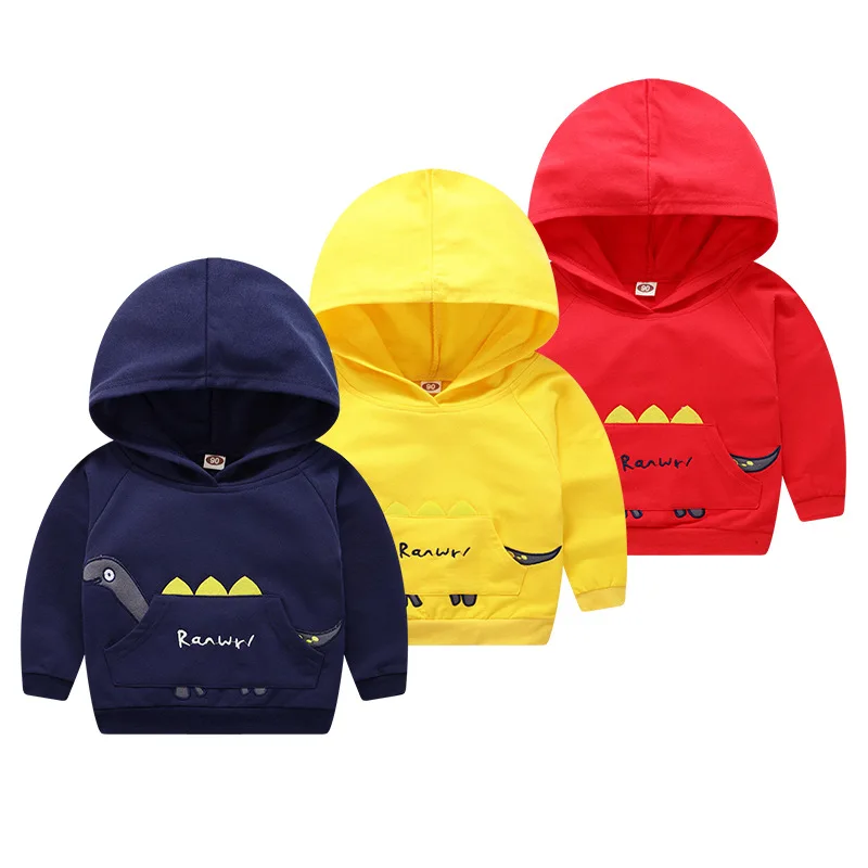 

Children Autumn Cartoon Sweatershirt Boys Hooded Sweater Cute Dinosaur Hoodie Long Sleeve Girls Casual Jaceket Christmas Outwear