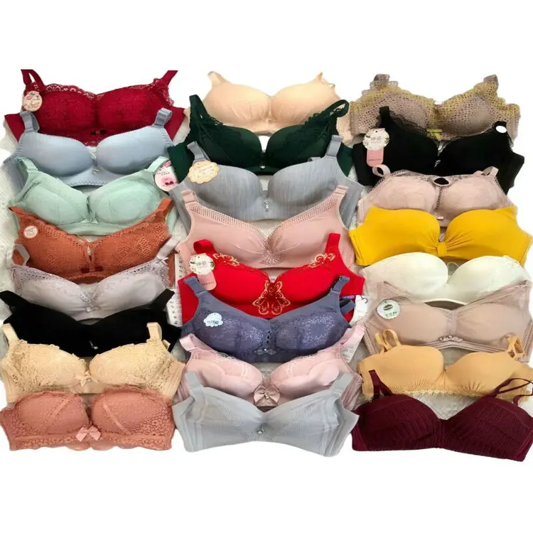 

1 Dollar Model CQNY001 Hot Sale Embroidery push up ladies bra with different styles