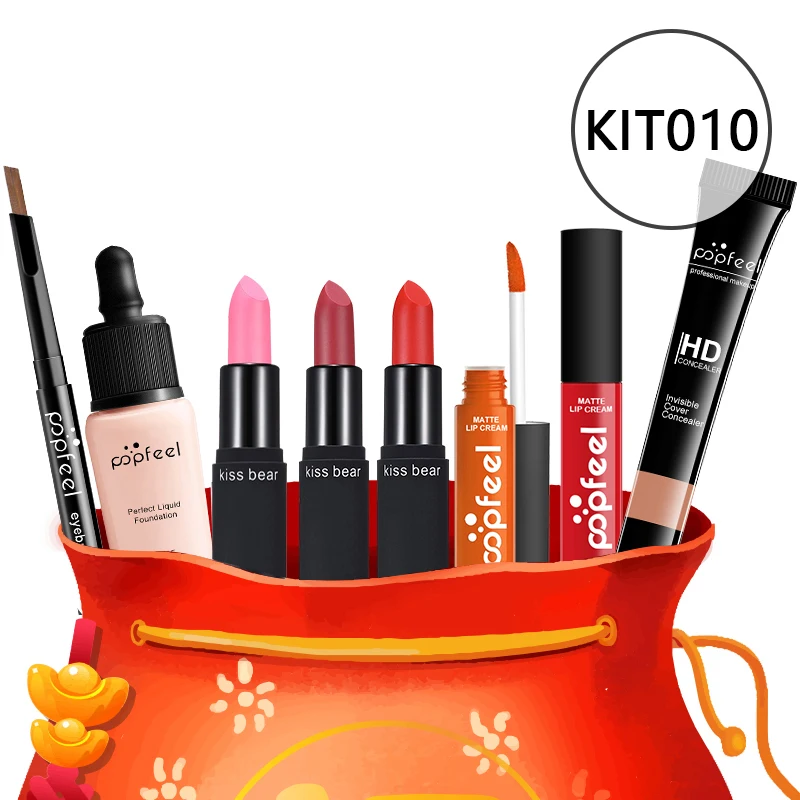 

Classic Fashion Cosmetics Makeup Kit Full Set + Professional Portable Cosmetic Bag