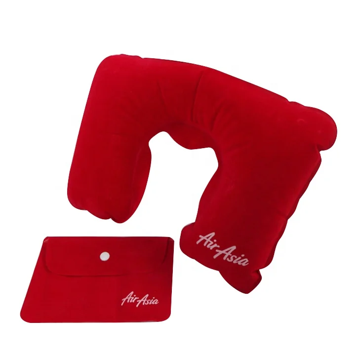 Air Filled Inflatable Travel Neck Pillow With Pouch Buy Neck Pillow