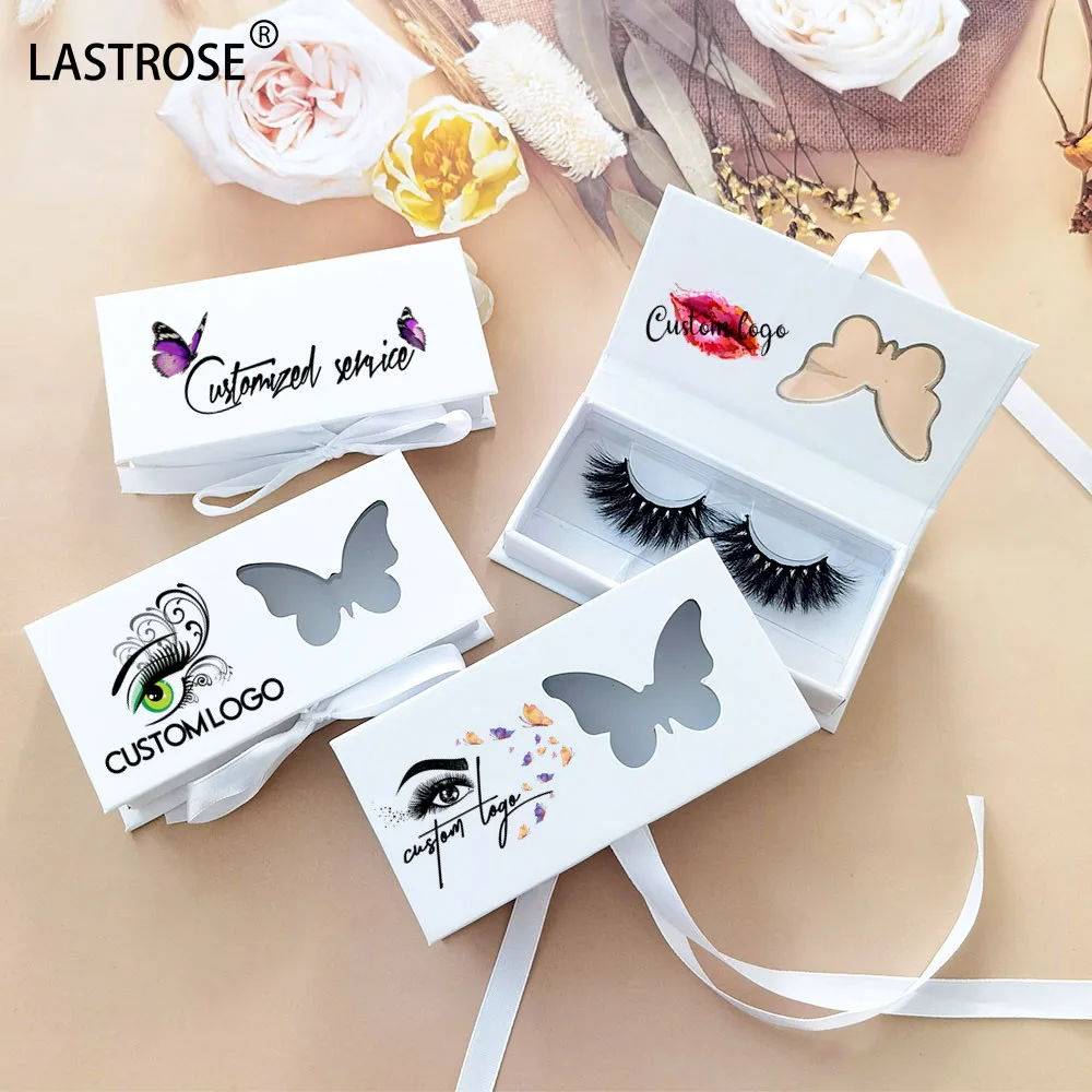 

White Butterfly Lash Boxes Wholesale Eyelash Gift Box Custom Label Expo deals lashbox