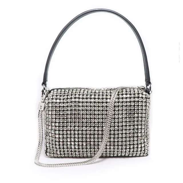 

2021 design luxury shining diamond rhinestone purses ladies hand bags shoulder bling handbags for women stylish bag, Candy