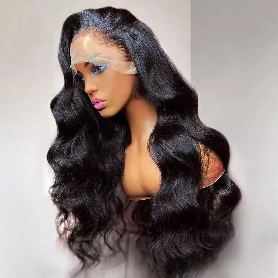 

2021 Hot Selling Wholesale Raw Indian Body Wave 13X4 Pre Plucked With Baby Hair Remy Lace Front Human Hair Wigs For Black Women