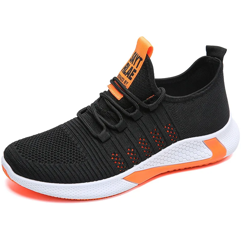 

2021 Factory direct sale New breathable air Fly knitting sports style Sneakers running shoes for men
