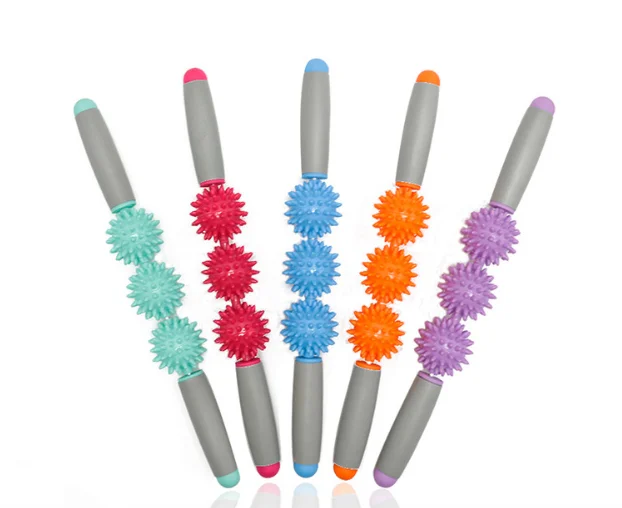 

TY Cellulite Massager Yoga Massage Roller Muscle Relaxing Massager Five-ball Sting Fascia Stick Yoga Rolling Sports Products, Picture