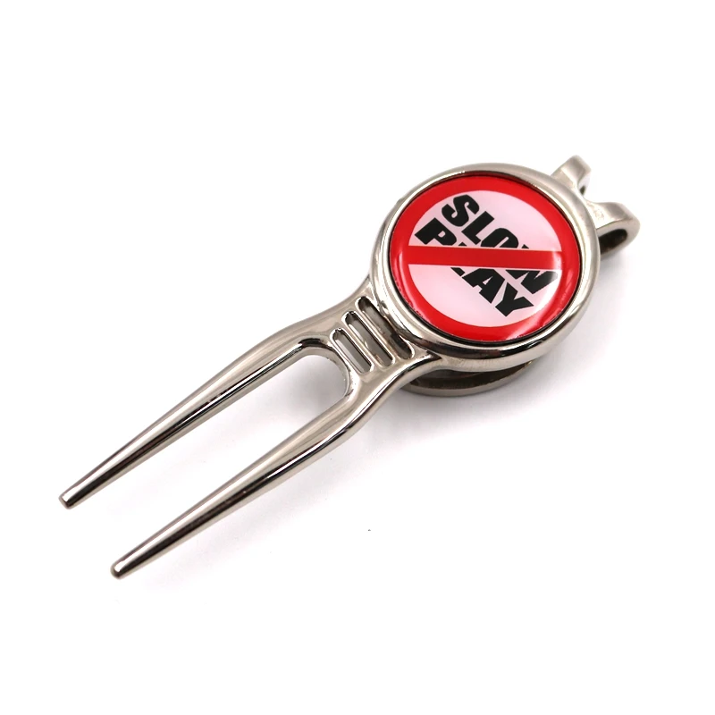 Factory Supply Irregular Shape Custom Metal Zinc Alloy Golf Divot