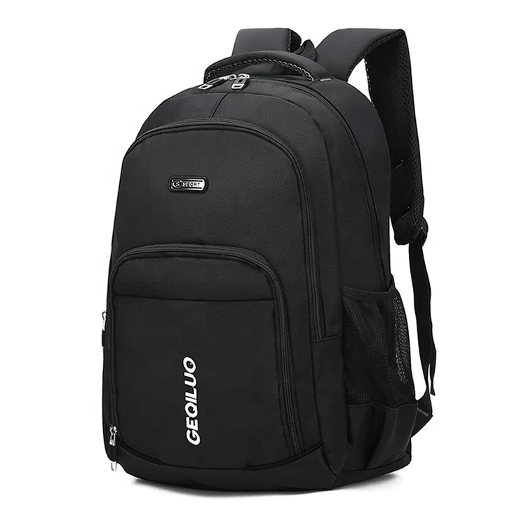 

China factory wholesale price leisure student daily use laptop black bags school bags backpack