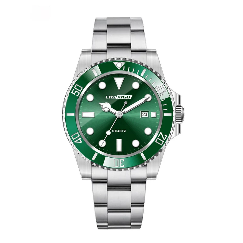 

Men's watch steel band quartz watch waterproof luminous burst watches, 20 colors
