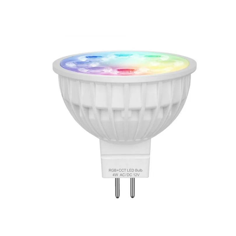 Smart home lights Indoor LED Recessed Spotlight 4W MR16 RGB+CCT LED Spotlight with smart phone app control 2700-6500K