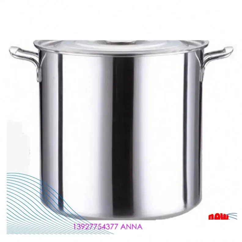 

Big Volume Stainless Steel Commercial Soup Pot 30 Liter Stock