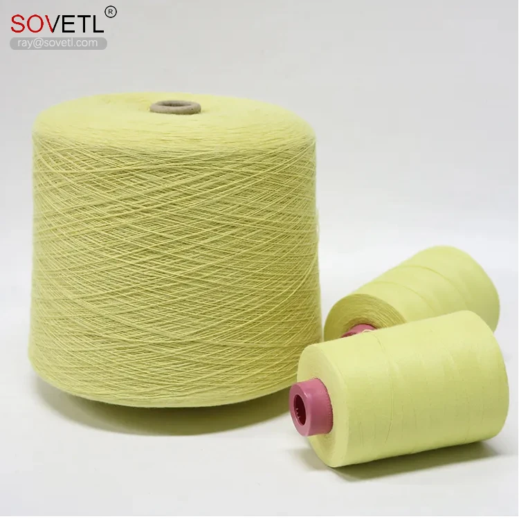 1414 Aramid 30s/2 Clothing Sewing Thread High Temperature Resistant Industrial Aramid Spun Yarn