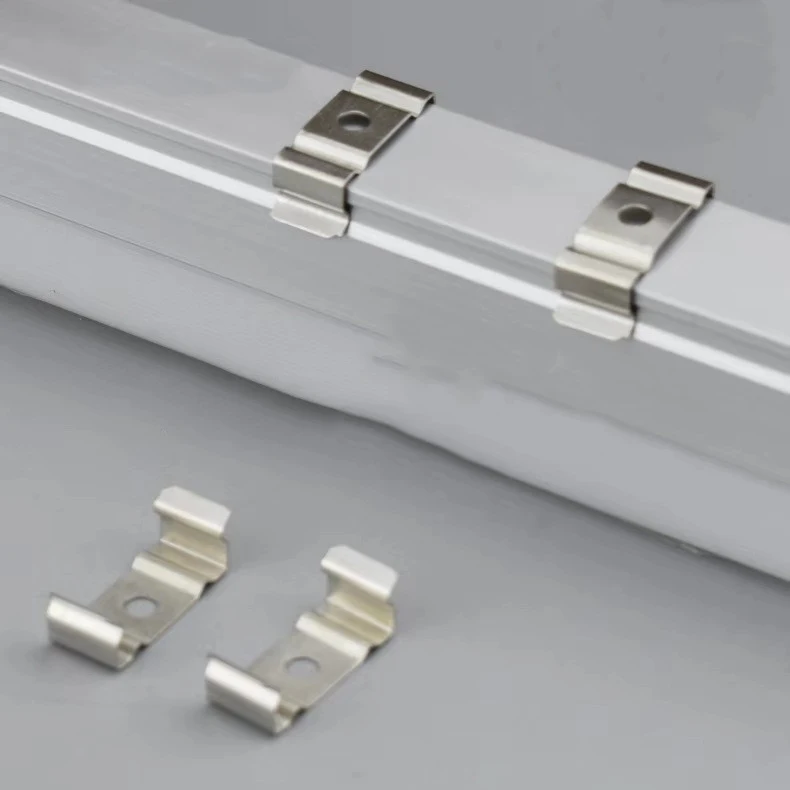 Fluorescent Lighting Tube Fixture Stainless Steel Lamp Spring U Clips