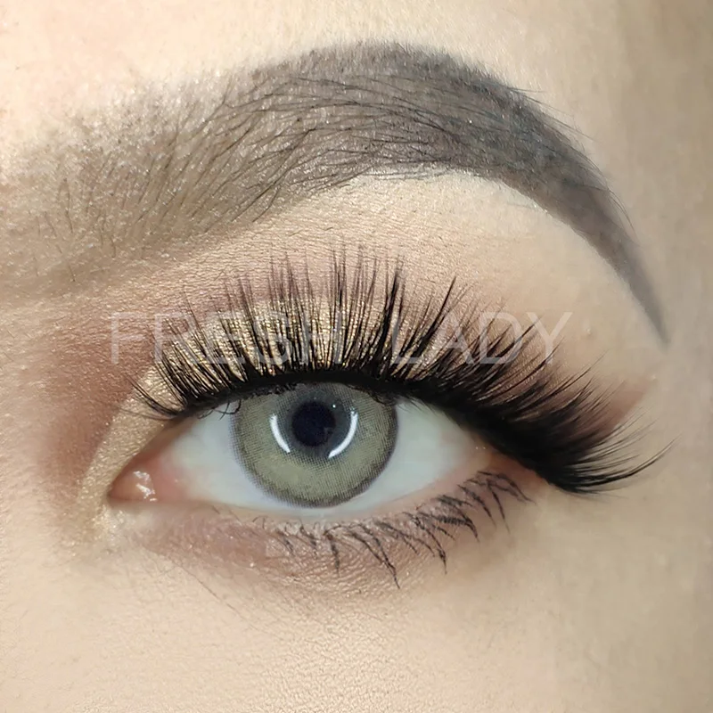 

Fresh Lady Sorayama Collection natural yearly Gray color contact lenses
