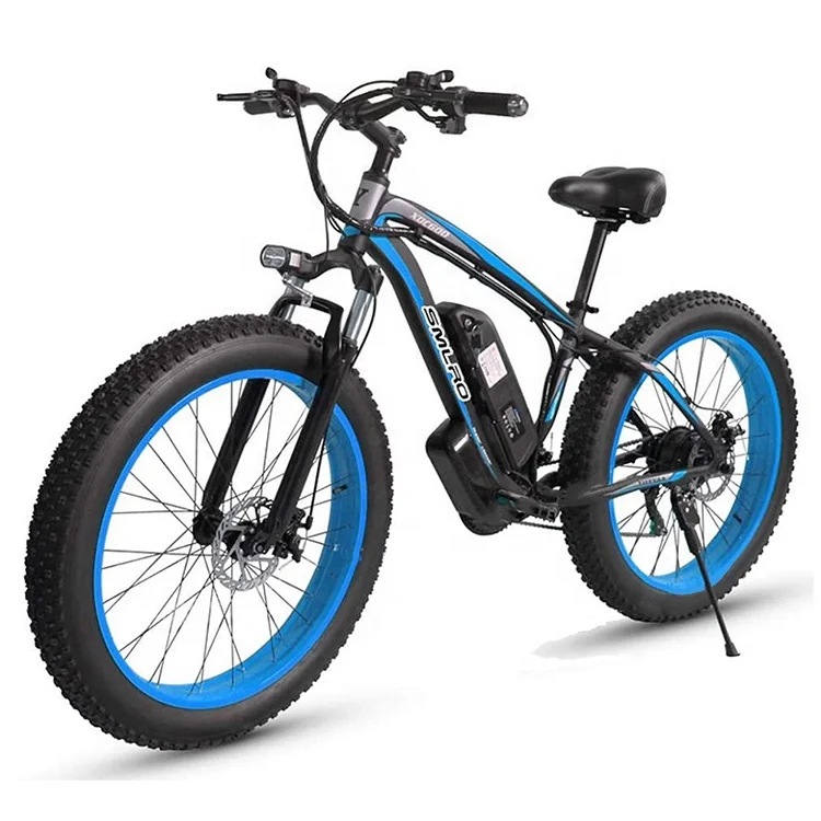 

26 Inch Amazon Hot Selling 500W 48V Motor E-bike Fat Tire Mountain E Bike Fatbike Electric Bicycle