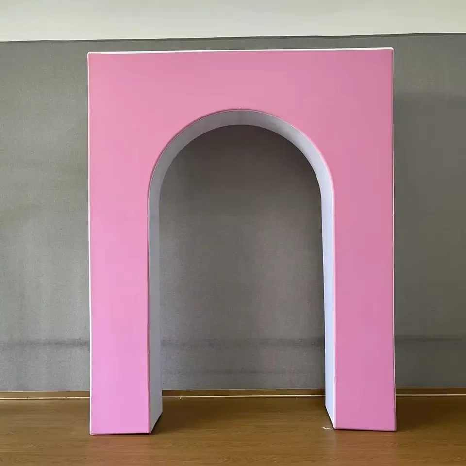 3D Square Top Open Arch Backdrop for Wedding Party Decoration Decorative Dome Photography Prop