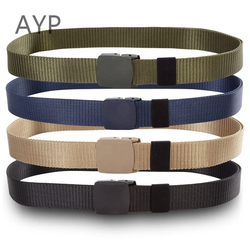 

Outdoor 2019 Multi-style Nylon Black Khaki Fashion Men Military Tactical Belt, Black, tan, army green belt