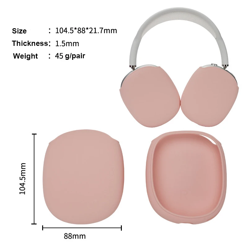 

Silicone Headphone protector for apple airpods max travel case protect cover for airpods max case, Multi colors