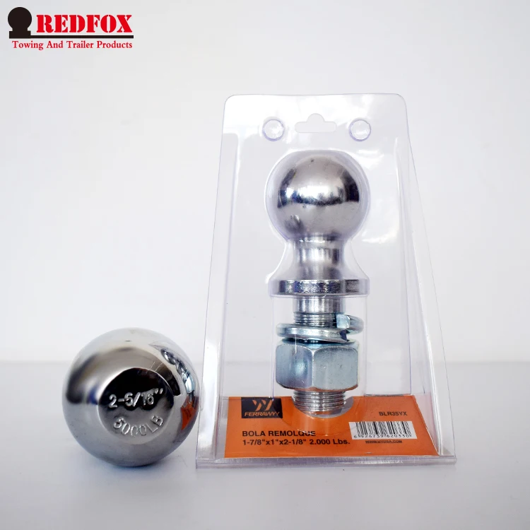 Redfox Hot Sale Series Stainless Steel 2" Hitch Ball Chrome Trailer