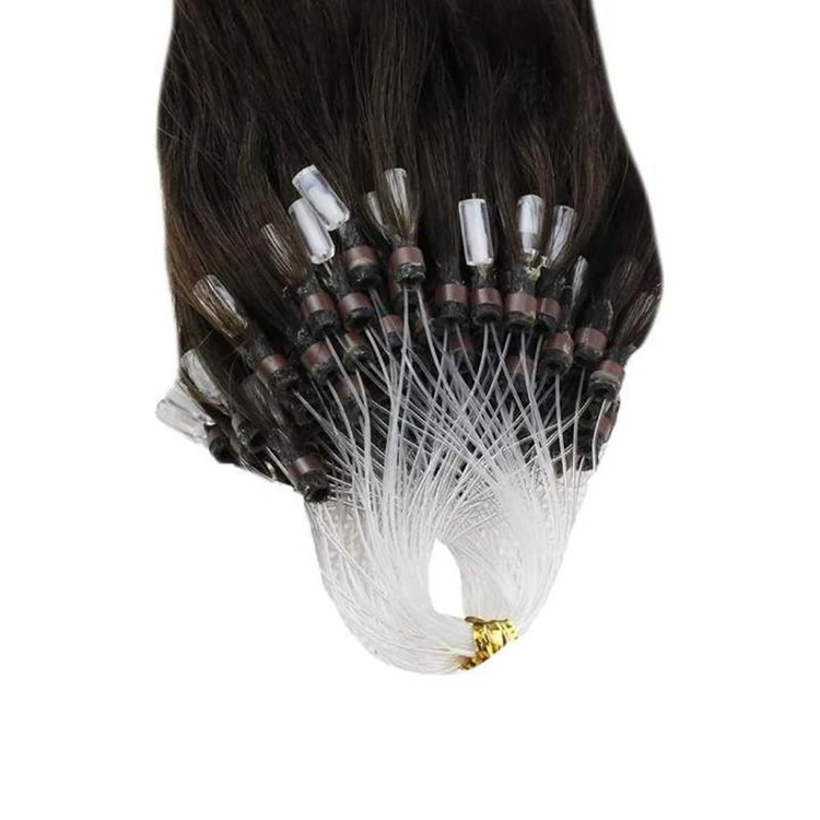 

Free Sample Wholesale Supplier Factory Direct Micro Ring Loop Hair Extensions Top Quality Remy Micro Link Human Hair Extensions