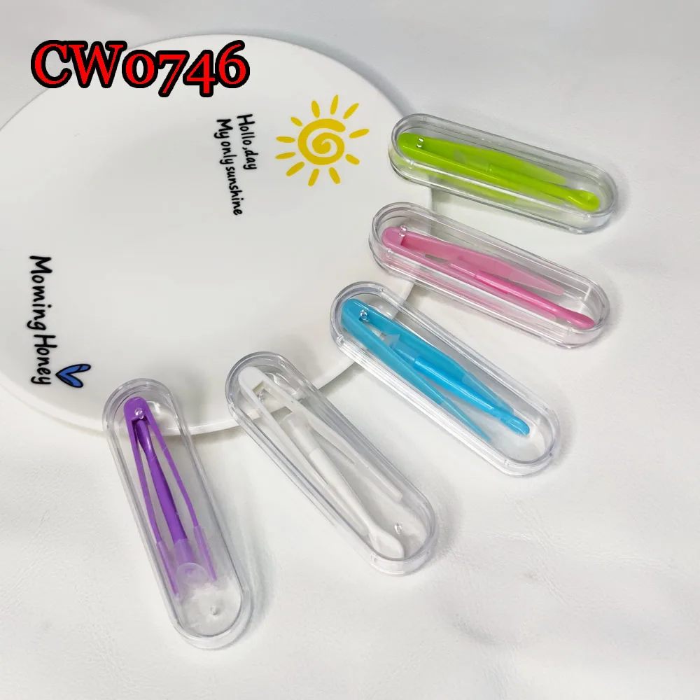 

Candy Color tweezers and lens inserter with small transparency case set CW0746